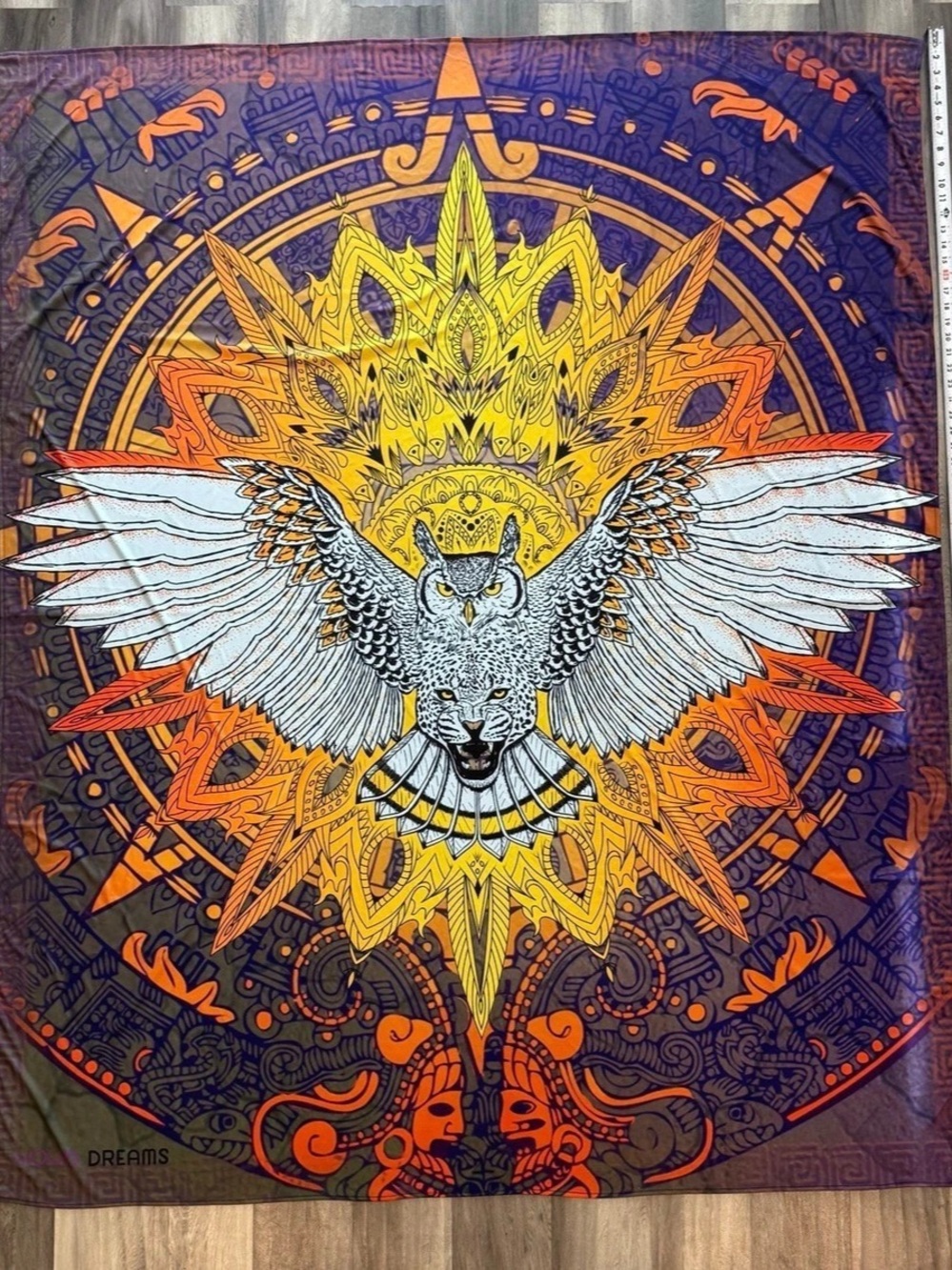 Liquid Dreams Art Large 60” x 72” UV-Reactive Psychedelic Tapestry